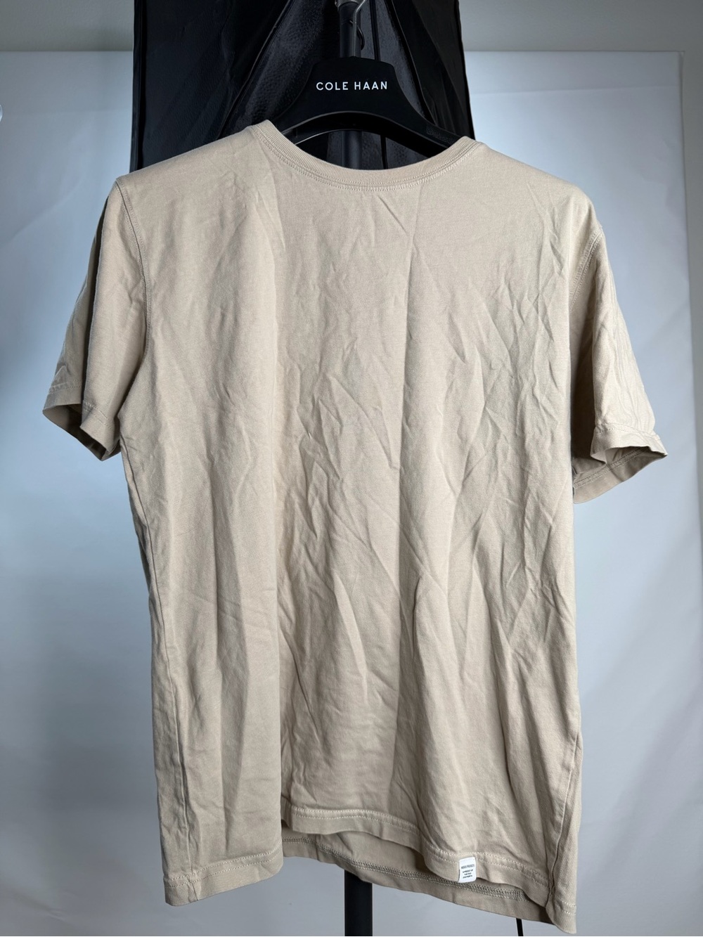 Norse Projects Men's Beige Crew Neck T-Shirt